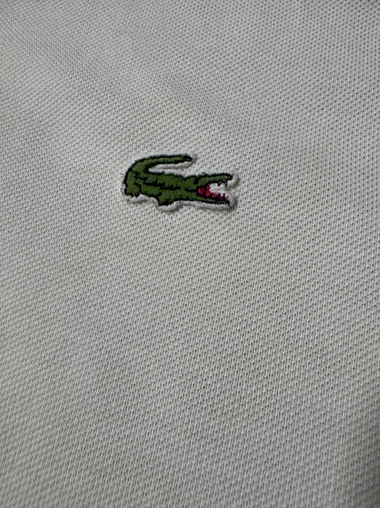 Vintage Lacoste Chemise Бяло Поло — Made in France Колекционерско