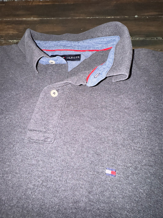 Tommy Hilfiger Long Sleeve Polo XL Vintage