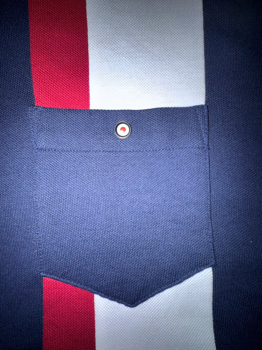 Ben Sherman поло тениска XL Тъмно синьо Mod стил