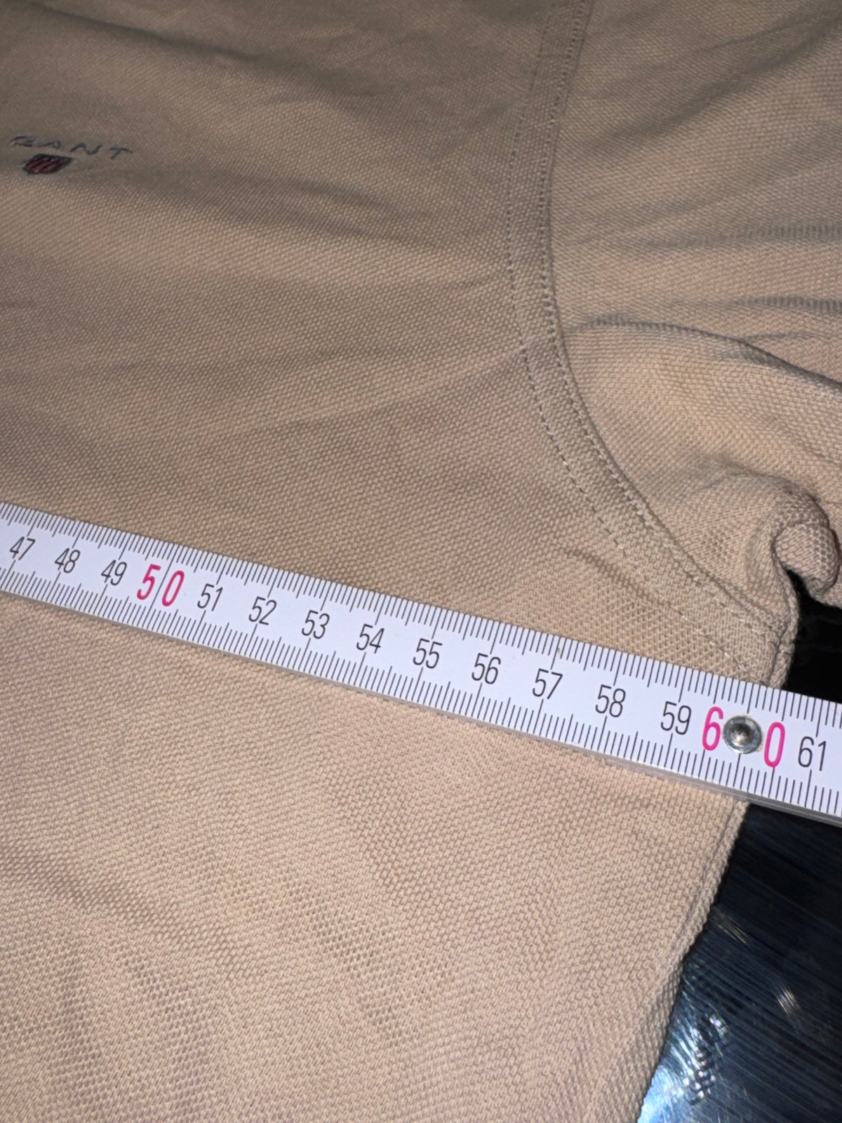 GANT Бежово Мъжко Поло XL — 100% Памук