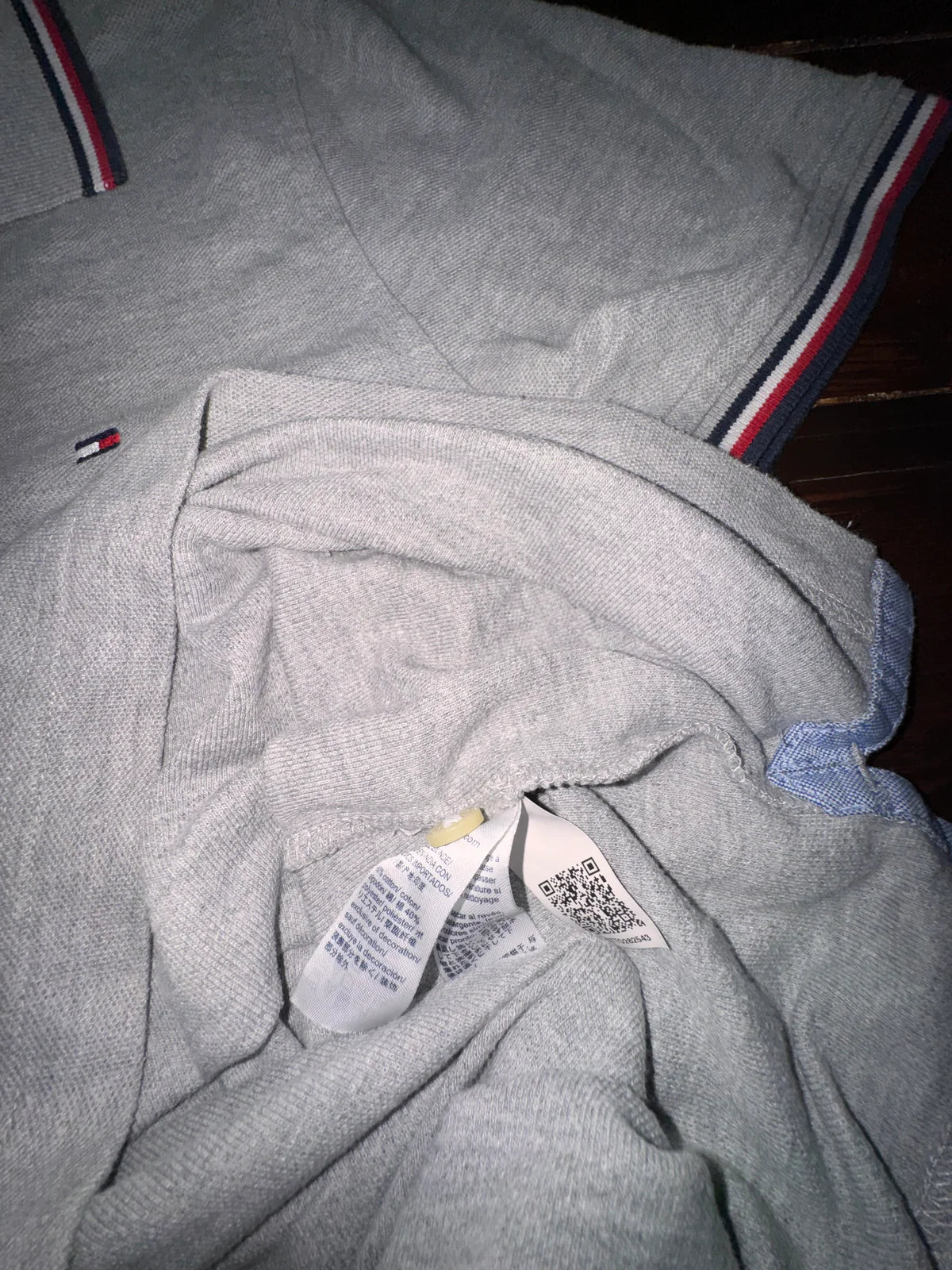 Tommy Hilfiger Мъжка поло тениска – Светлосив меланж, XS