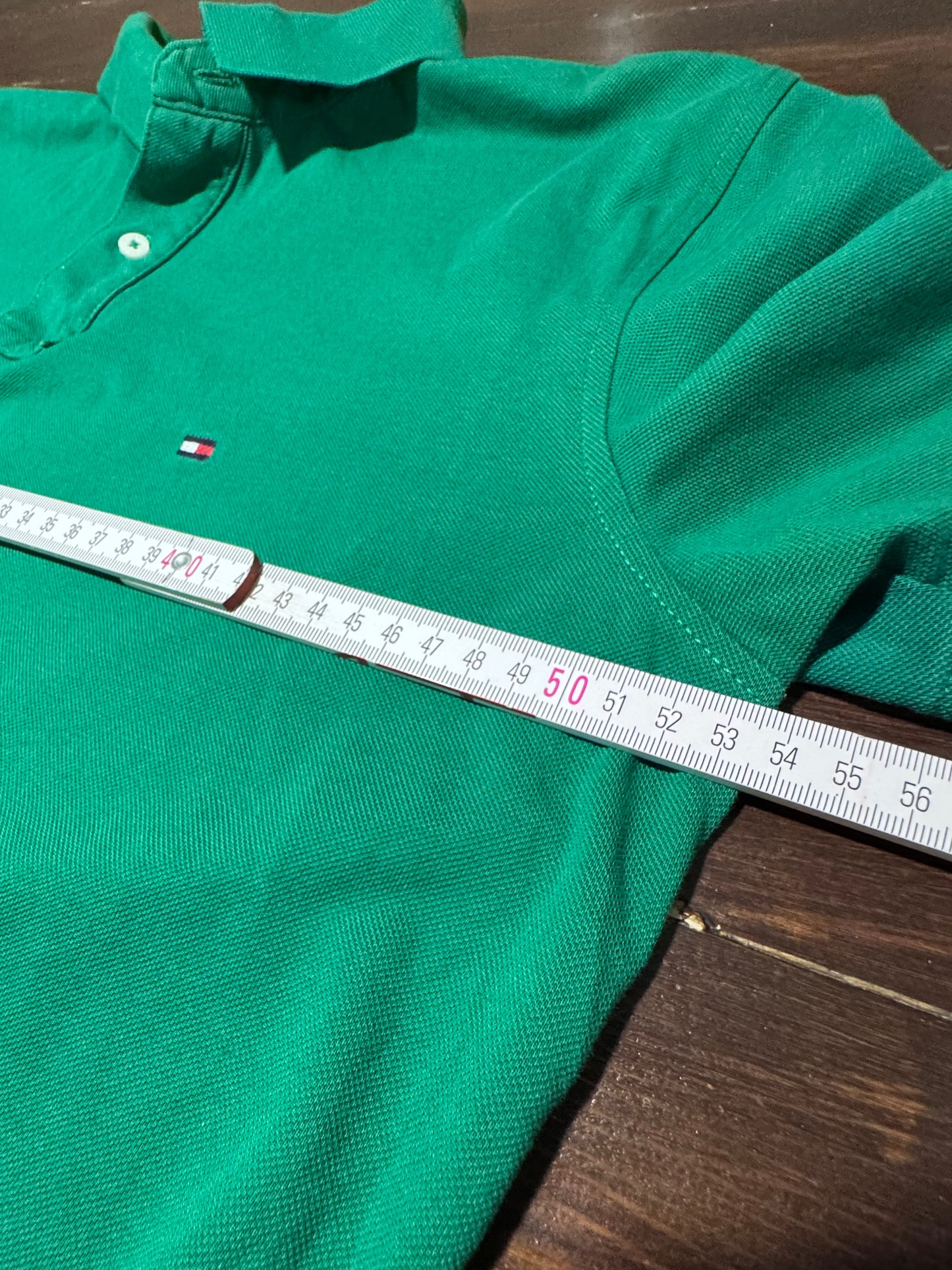 Tommy Hilfiger Зелено Поло M Мъжка Риза Regular Fit 100% Памук