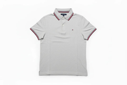 Tommy Hilfiger Мъжка поло тениска – Светлосив меланж, XS