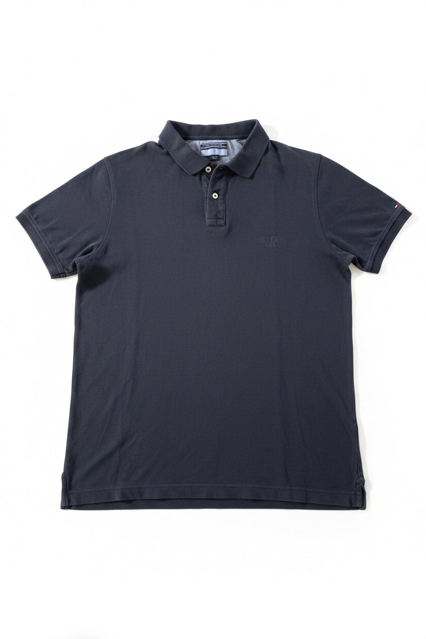 Tommy Hilfiger Антрацитно Поло L Slim Fit  100% Памук