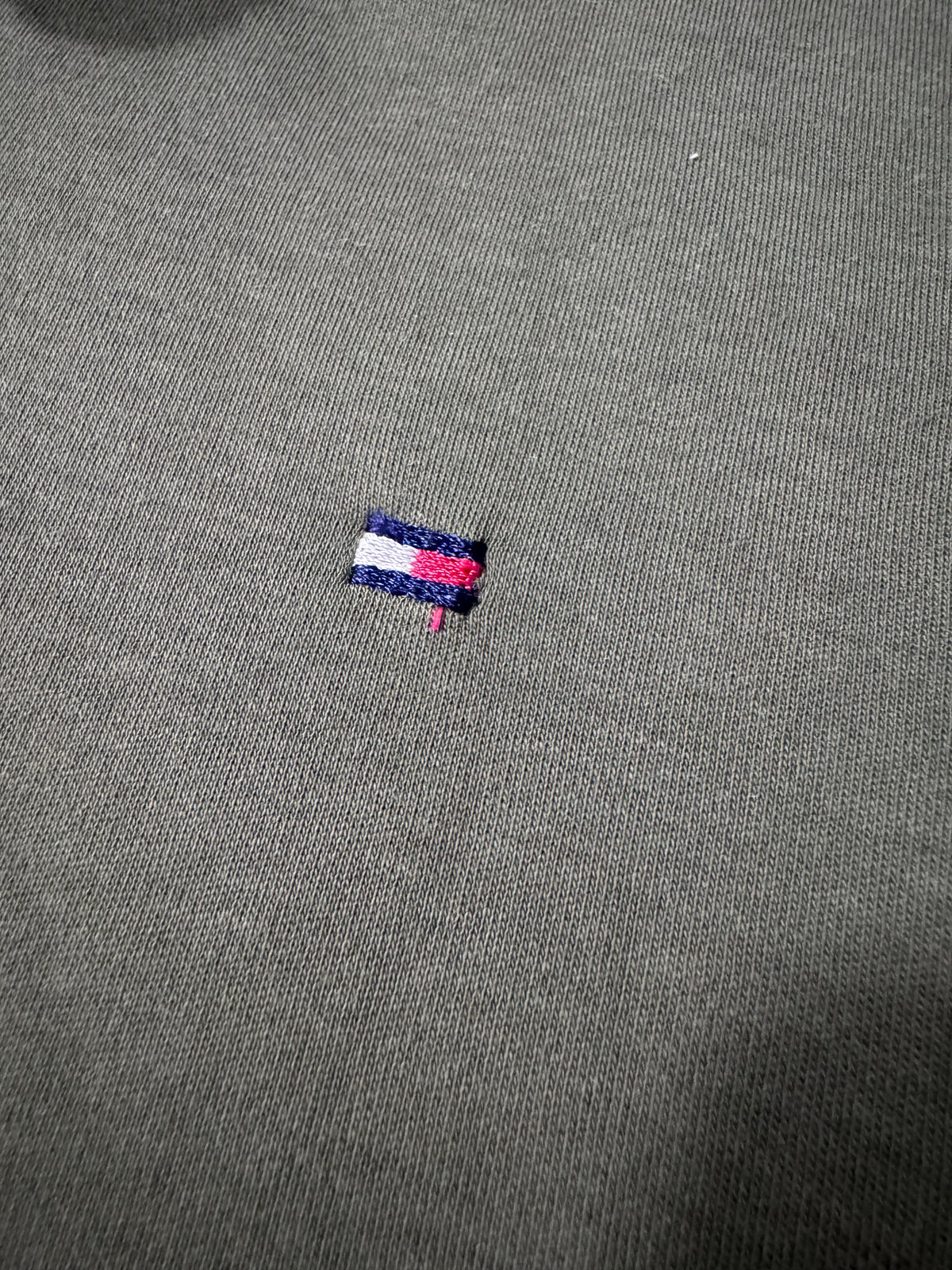 Tommy Hilfiger маслинено зелена поло тениска XL 100% памук