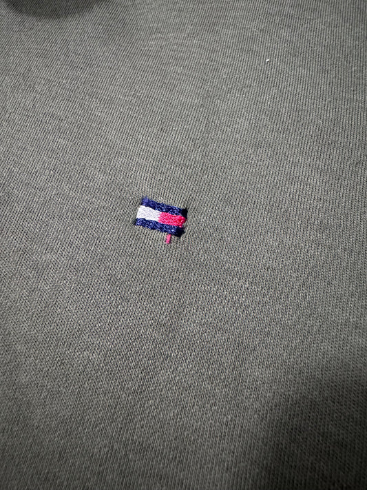 Tommy Hilfiger маслинено зелена поло тениска XL 100% памук