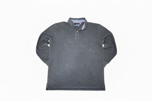 Tommy Hilfiger Long Sleeve Polo XL Vintage