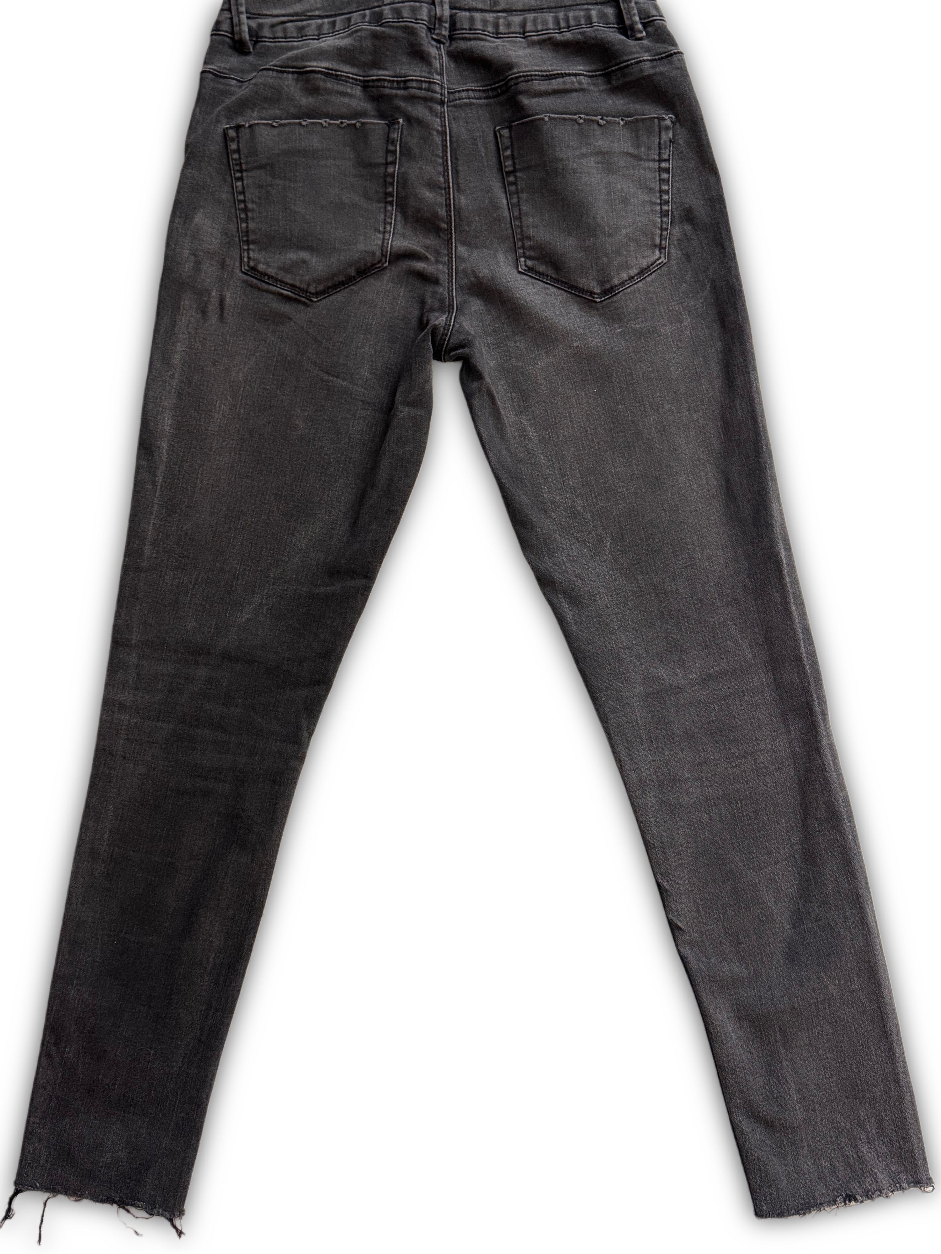 Denim Co. – Дамски дънки – Тъмносив деним – Размер 36