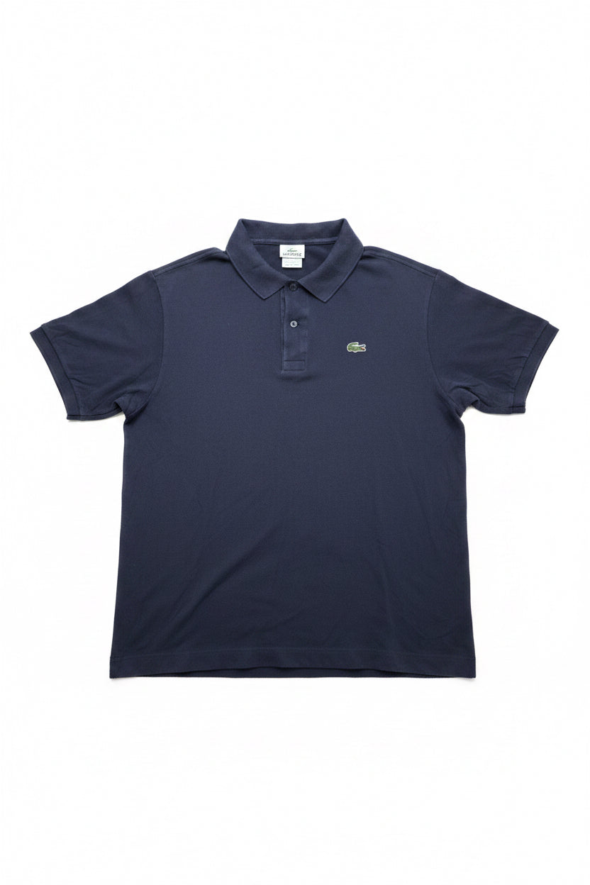 Lacoste Тъмносиньо Размер 6 / XL — Тениска с Лого Крокодил