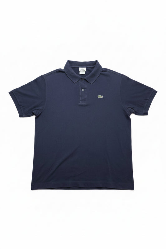Lacoste Тъмносиньо Размер 6 / XL — Тениска с Лого Крокодил