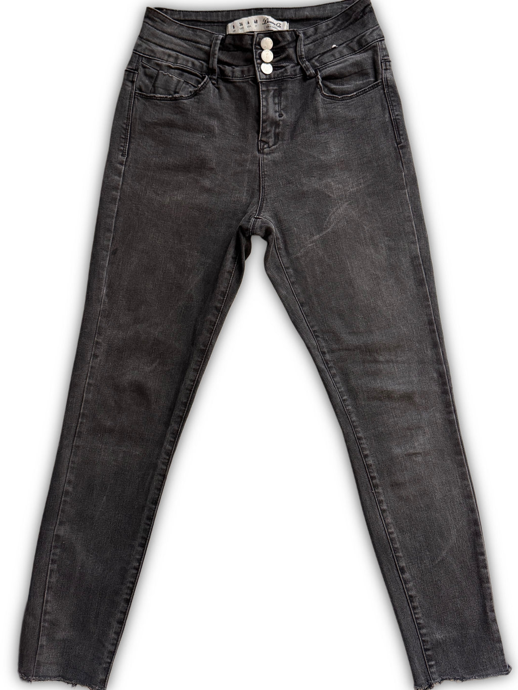 Denim Co. – Дамски дънки – Тъмносив деним – Размер 36