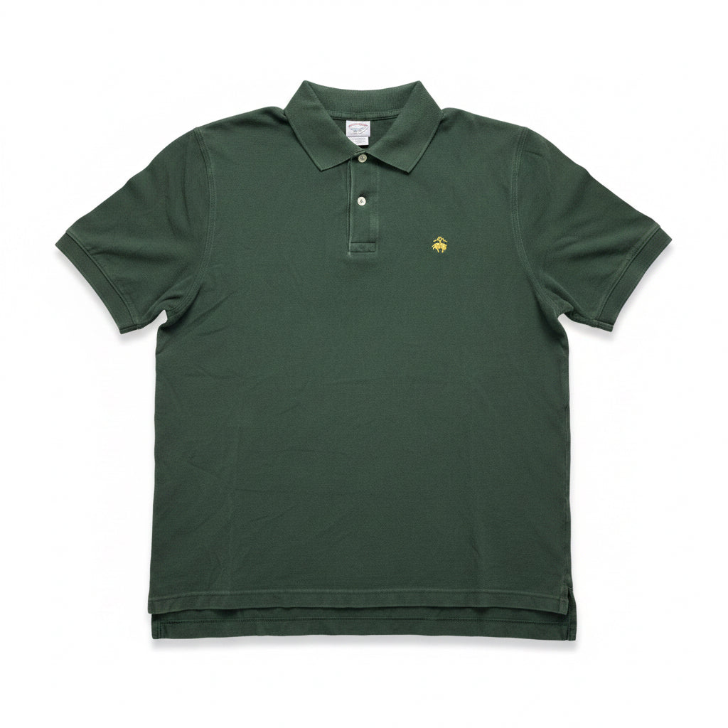 Brooks Brothers Performance Polo L Тъмнозелено Est. 1818
