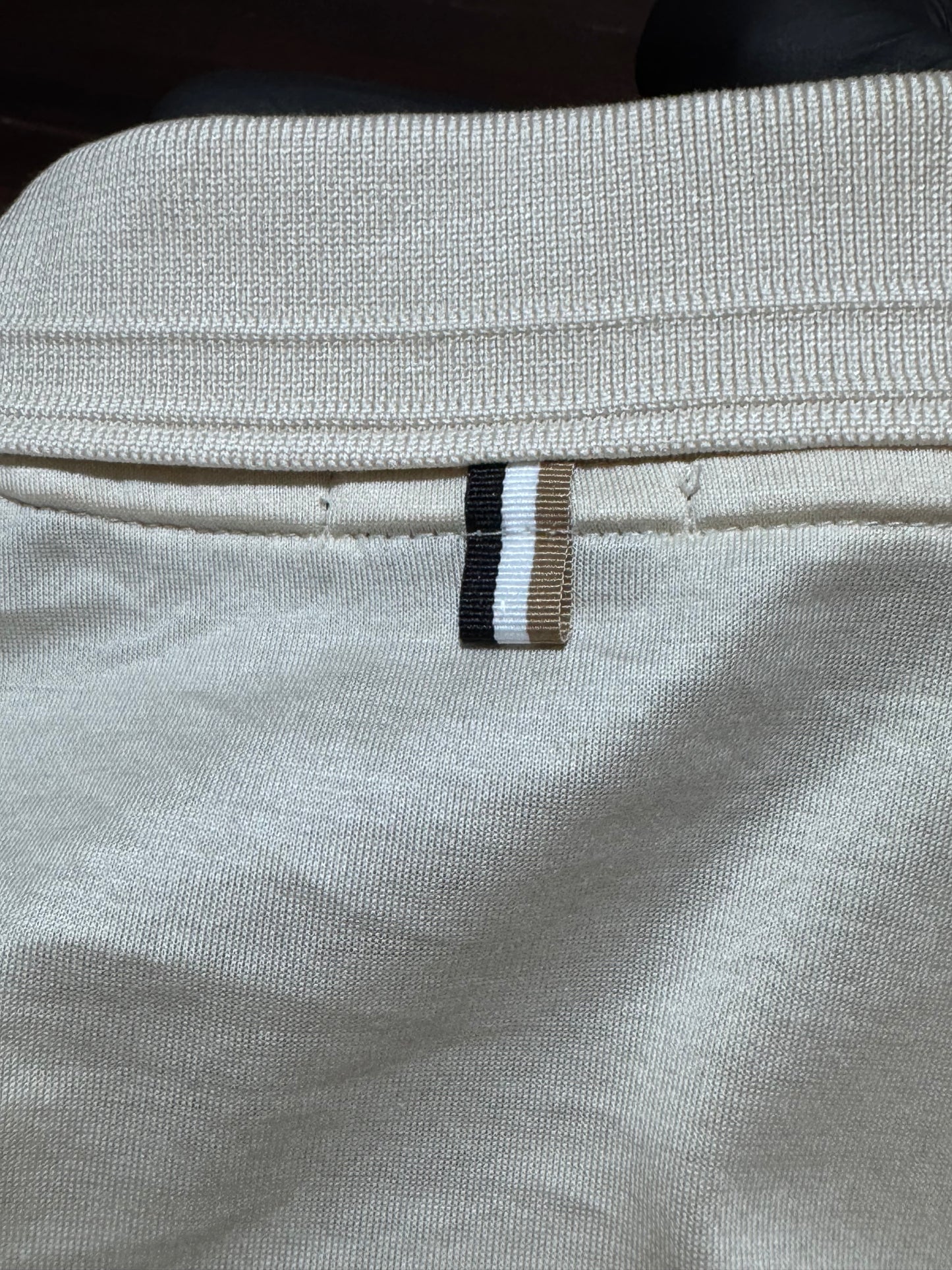 Hugo Boss Бежово Поло XL Slim Fit — Мъжка Риза с Цип