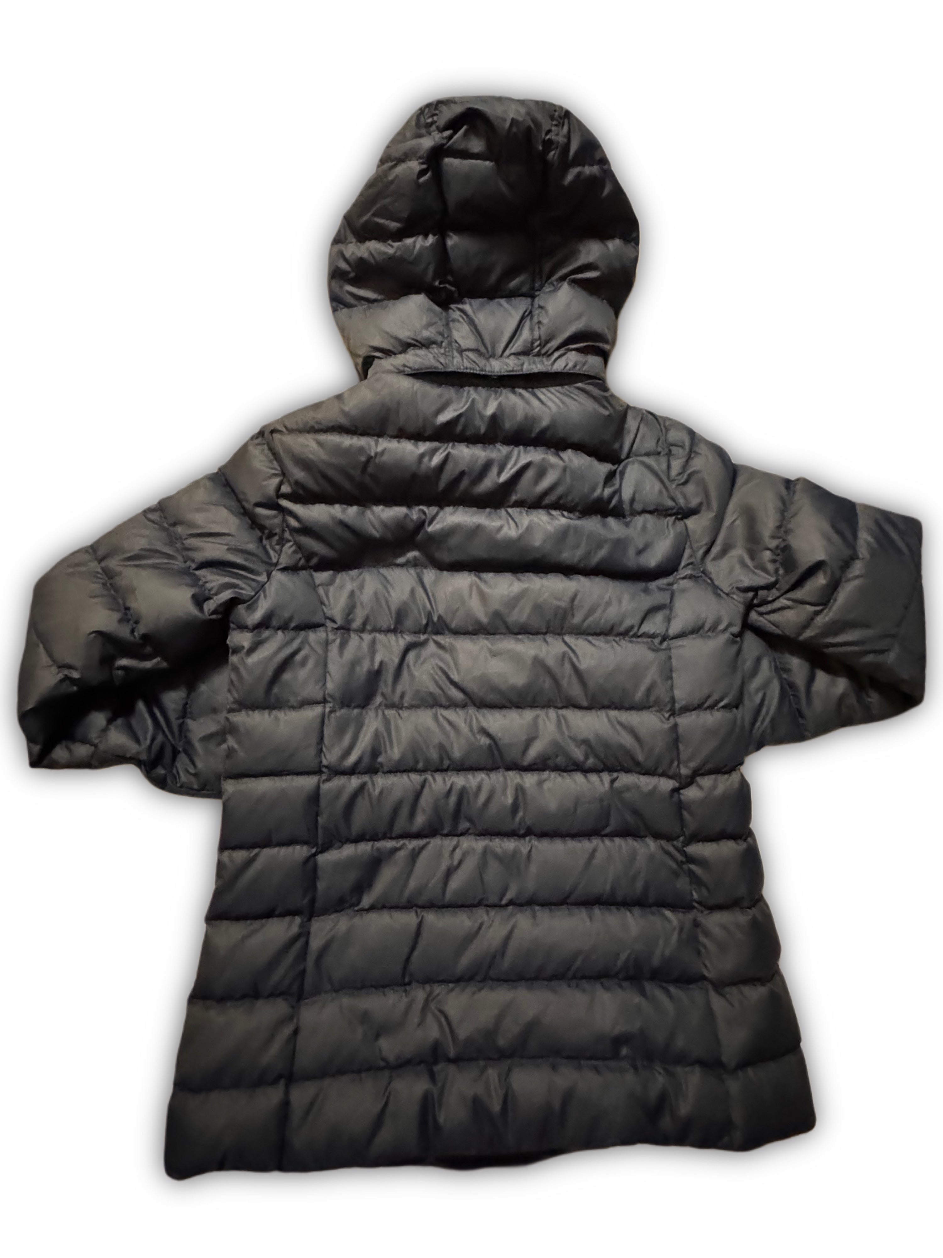 Tommy Jeans – Дълго капитонирано яке с качулка – тъмно синьо – Размер XS