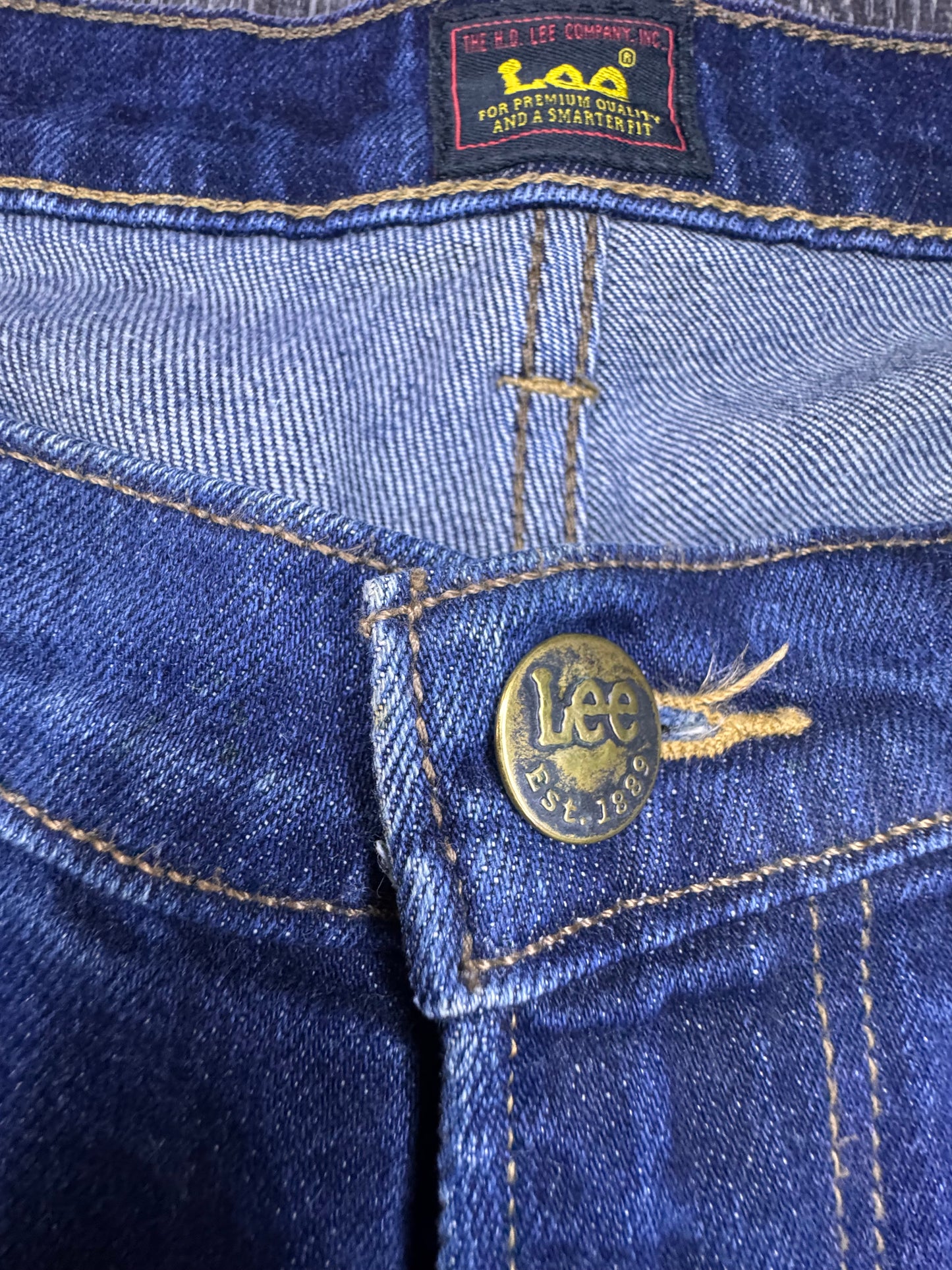 Lee Jeans W36/L30 Dark Blue Authentic Denim