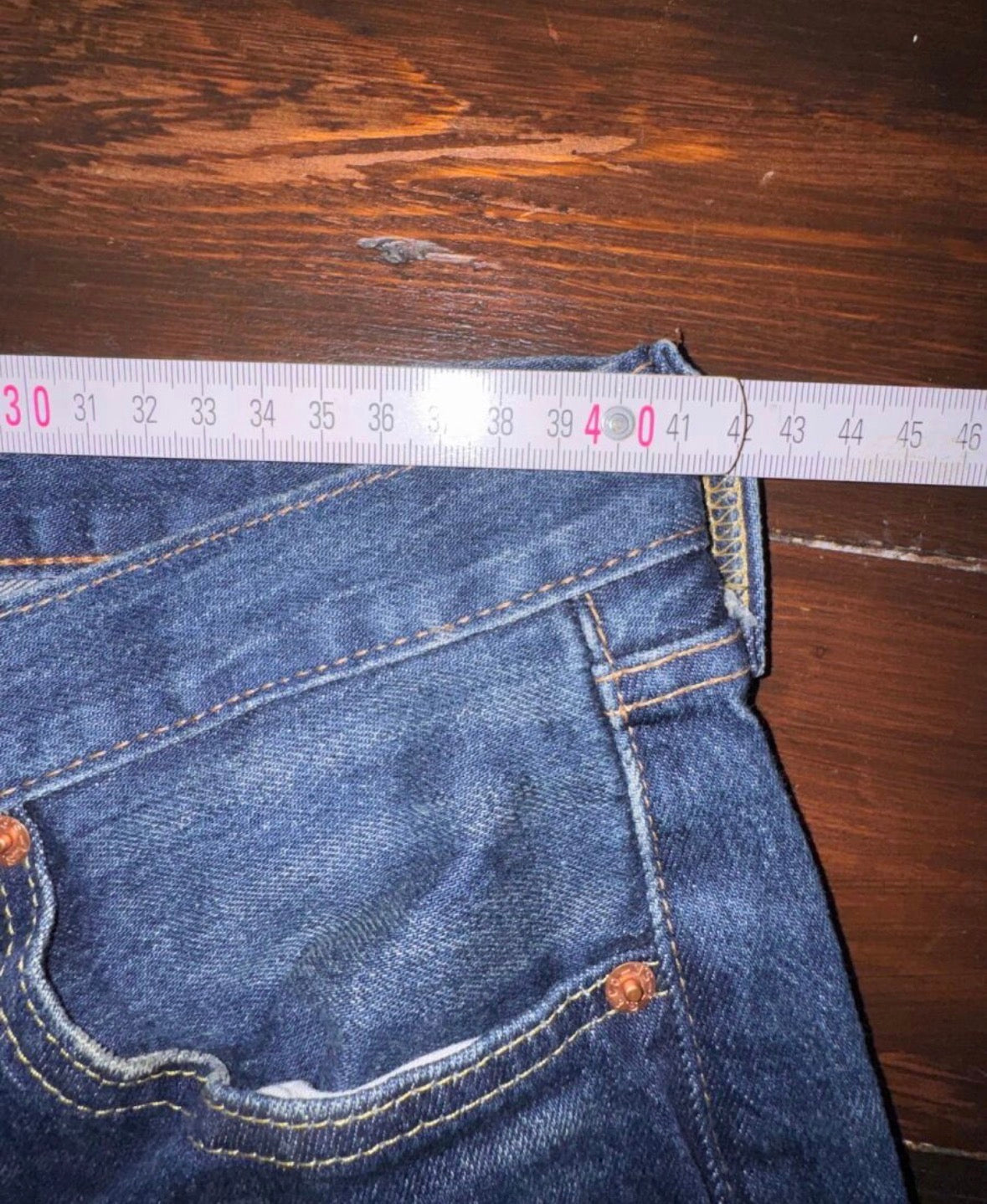 Levi’s 501 Мъжки дънки – Тъмен деним, Original Fit- размер 34