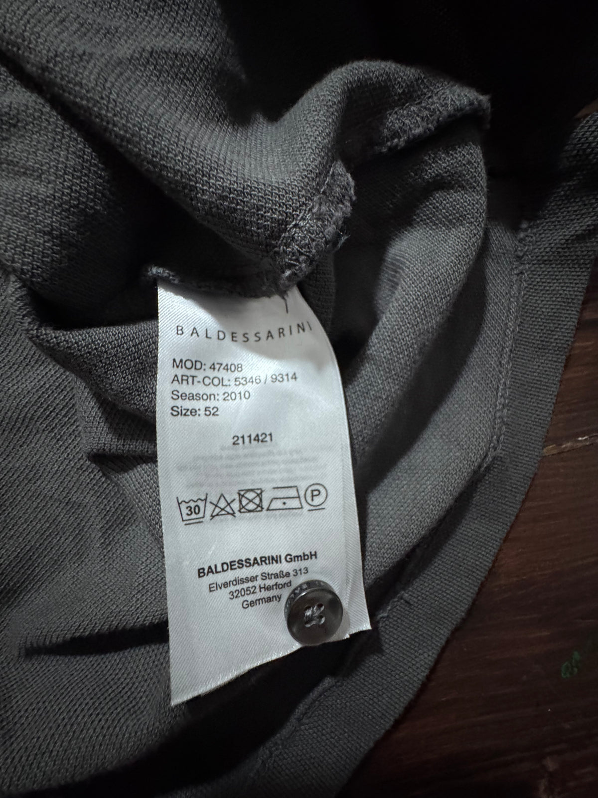 Baldessarini Сиво Поло L/XL Special Treatment — Германско Качество