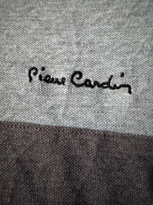 Pierre Cardin Мъжка Поло Тениска Сив Меланж Размер M Regular Fit