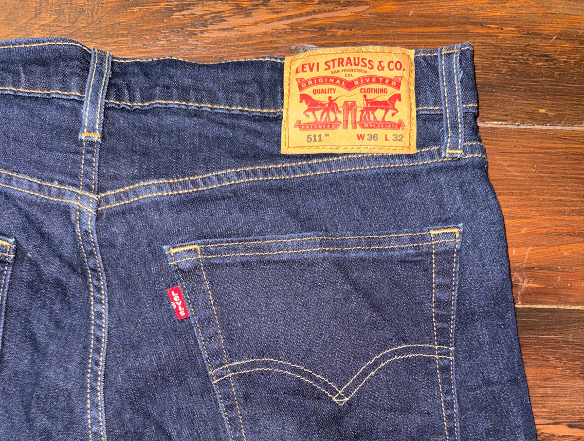 Levi’s 511 Мъжки дънки – Тъмен деним, Slim Fit