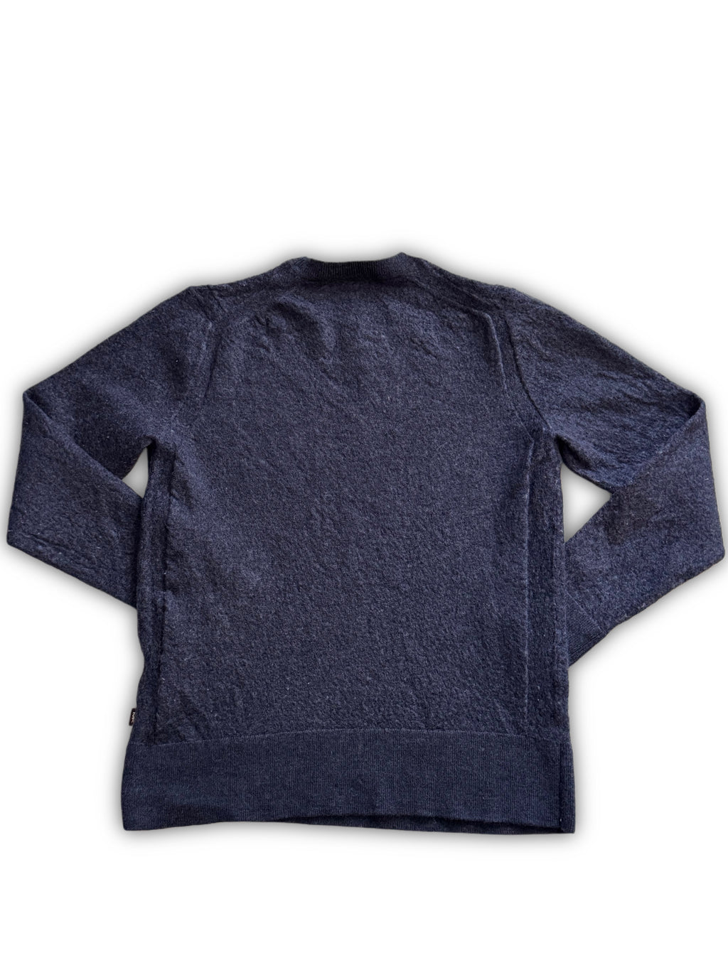 Michael Kors – Дамски пуловер от 100% Extrafine Merino вълна – Тъмносин – Размер S