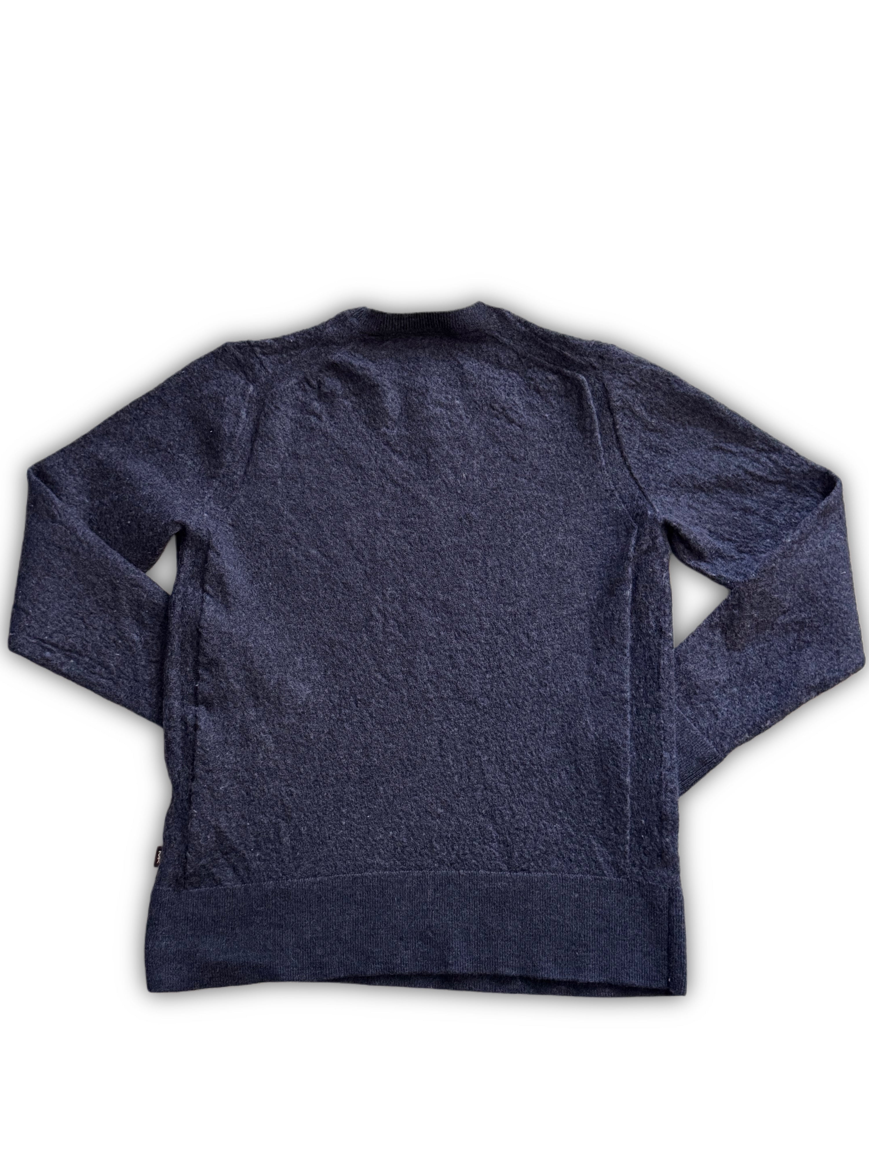 Michael Kors – Дамски пуловер от 100% Extrafine Merino вълна – Тъмносин – Размер S