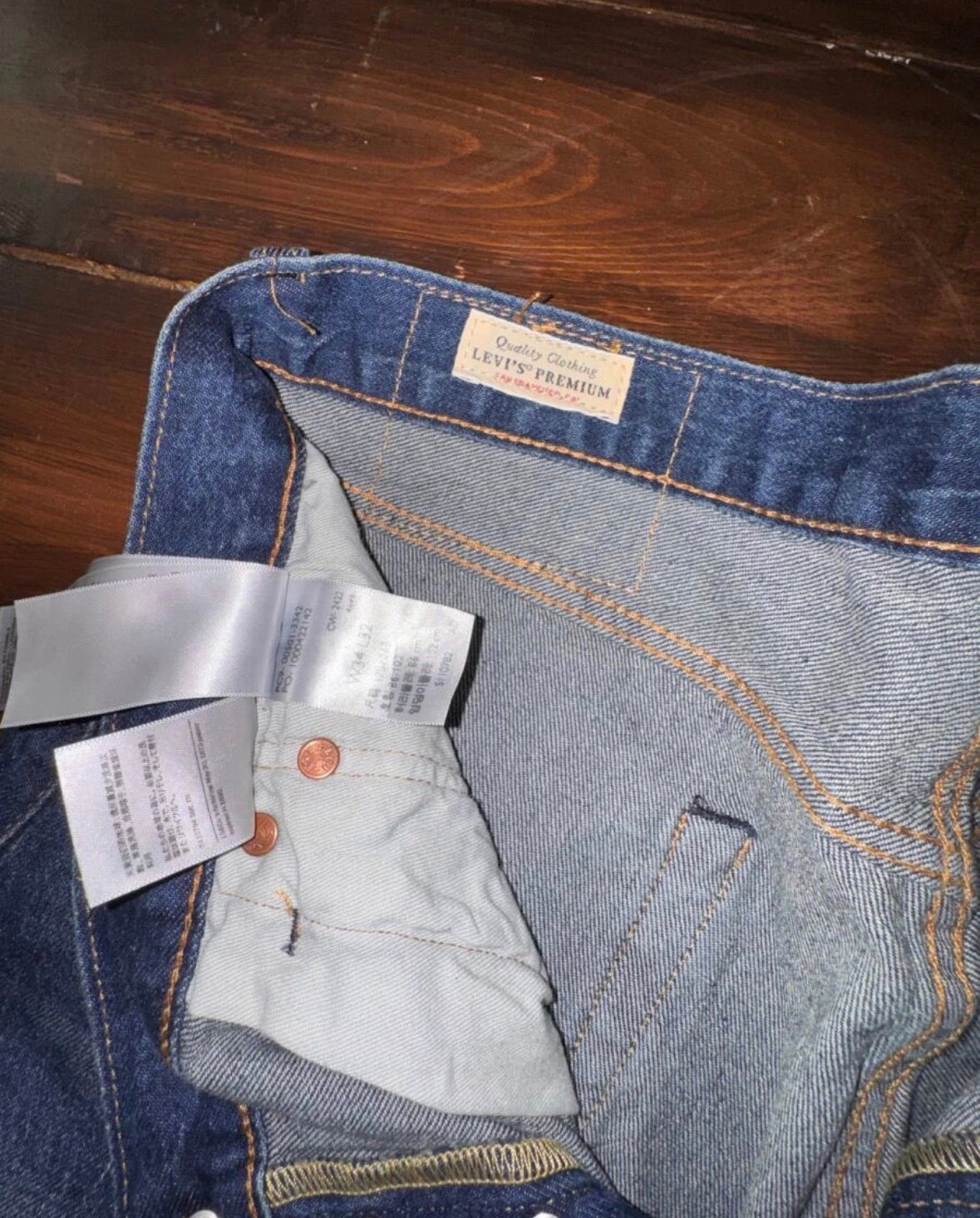 Levi’s 501 Мъжки дънки – Тъмен деним, Original Fit- размер 34