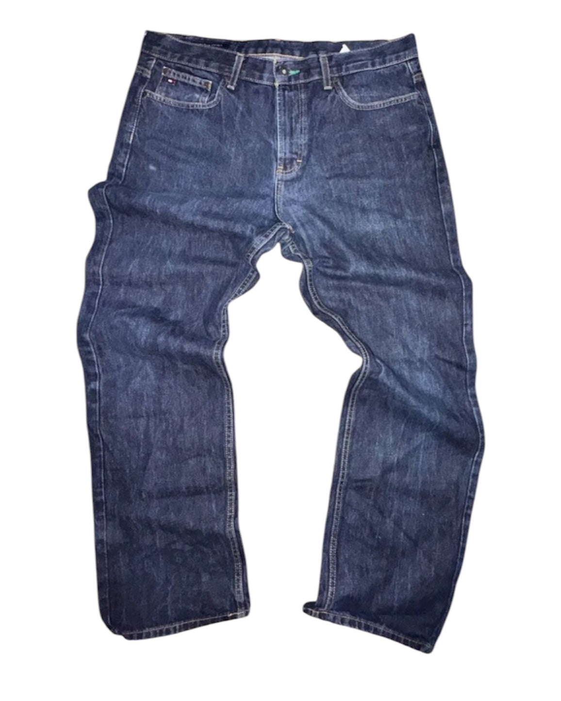 Tommy Hilfiger Мъжки дънки – Тъмен деним, Regular Fit- размер 34