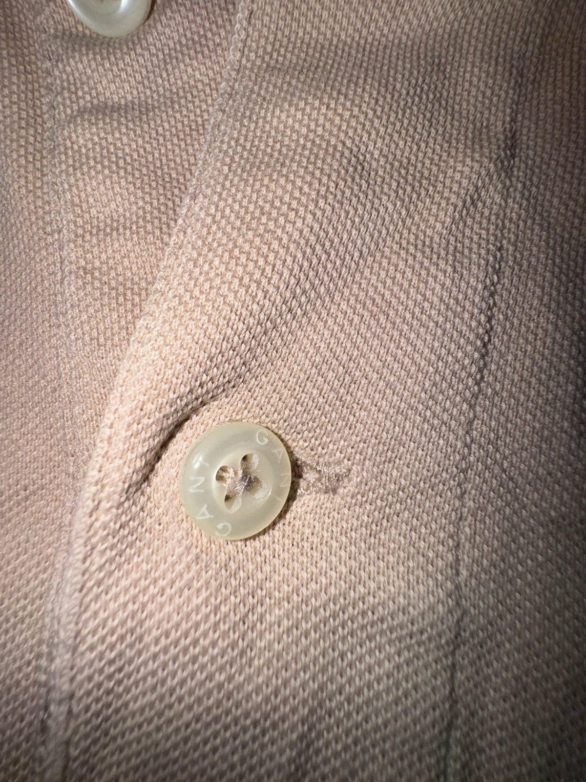 GANT Бежово Мъжко Поло XL — 100% Памук