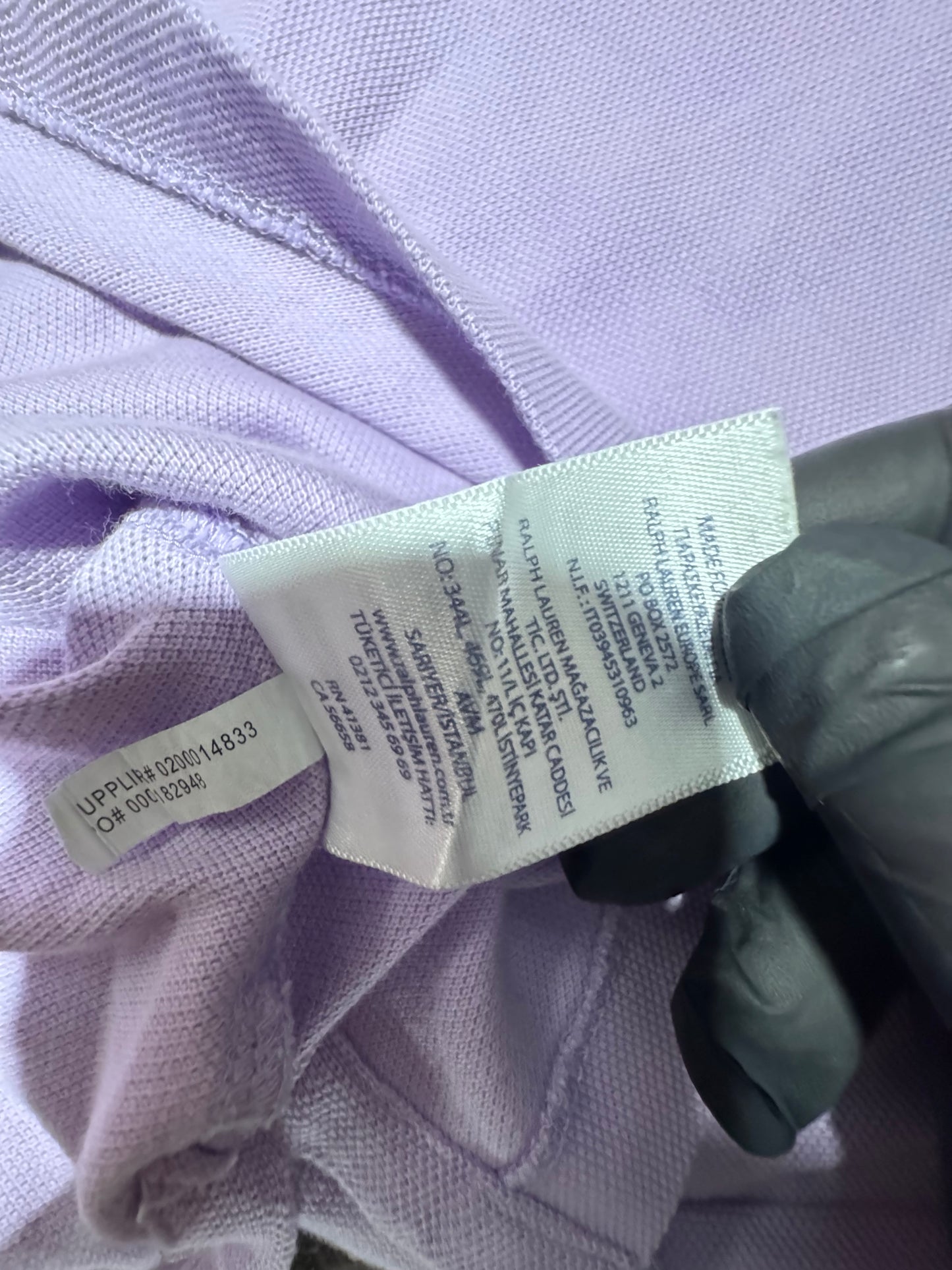 Polo Ralph Lauren Лилаво Поло L Slim Fit — Мъжка Риза 100% Памук
