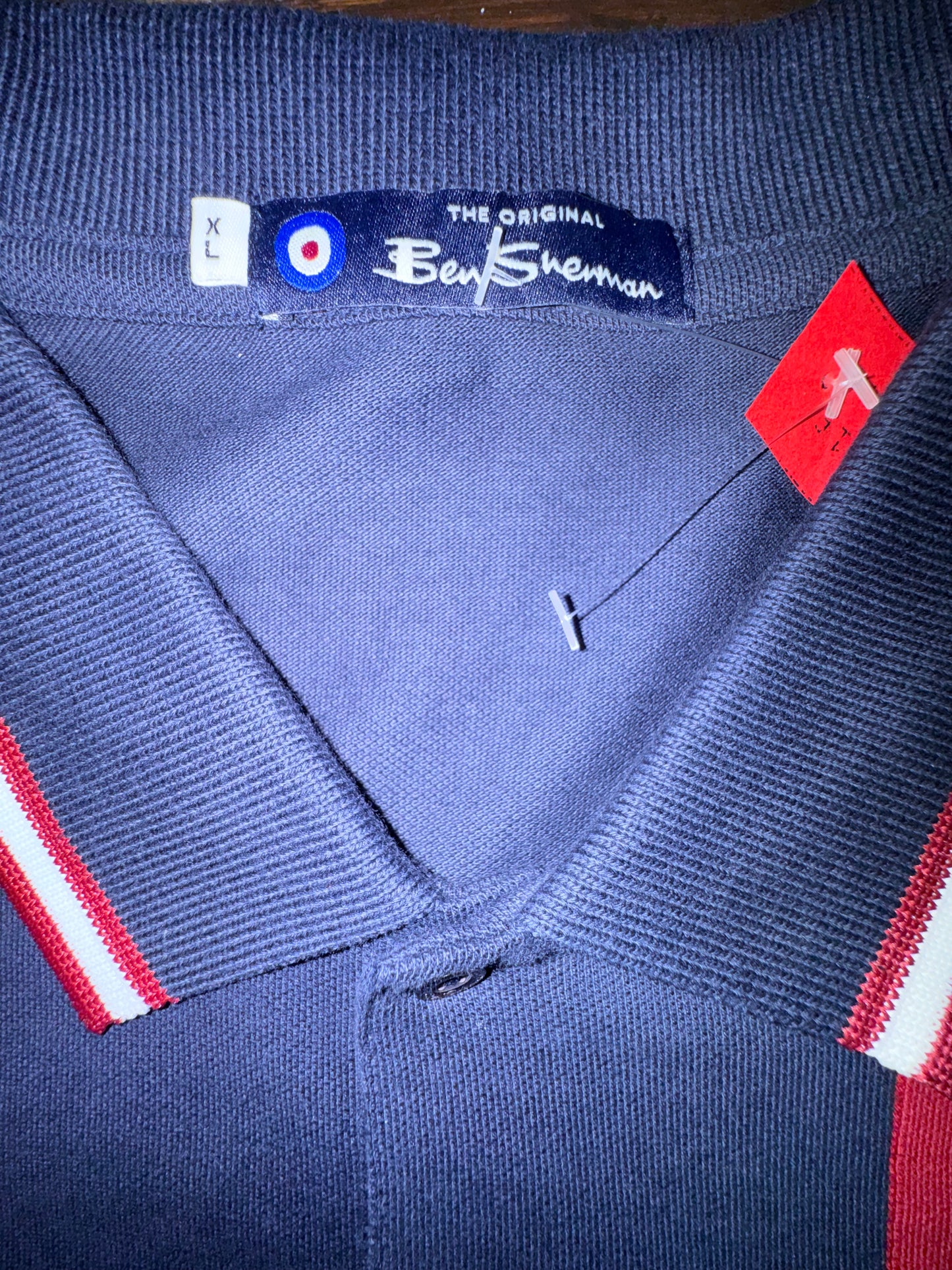 Ben Sherman поло тениска XL Тъмно синьо Mod стил