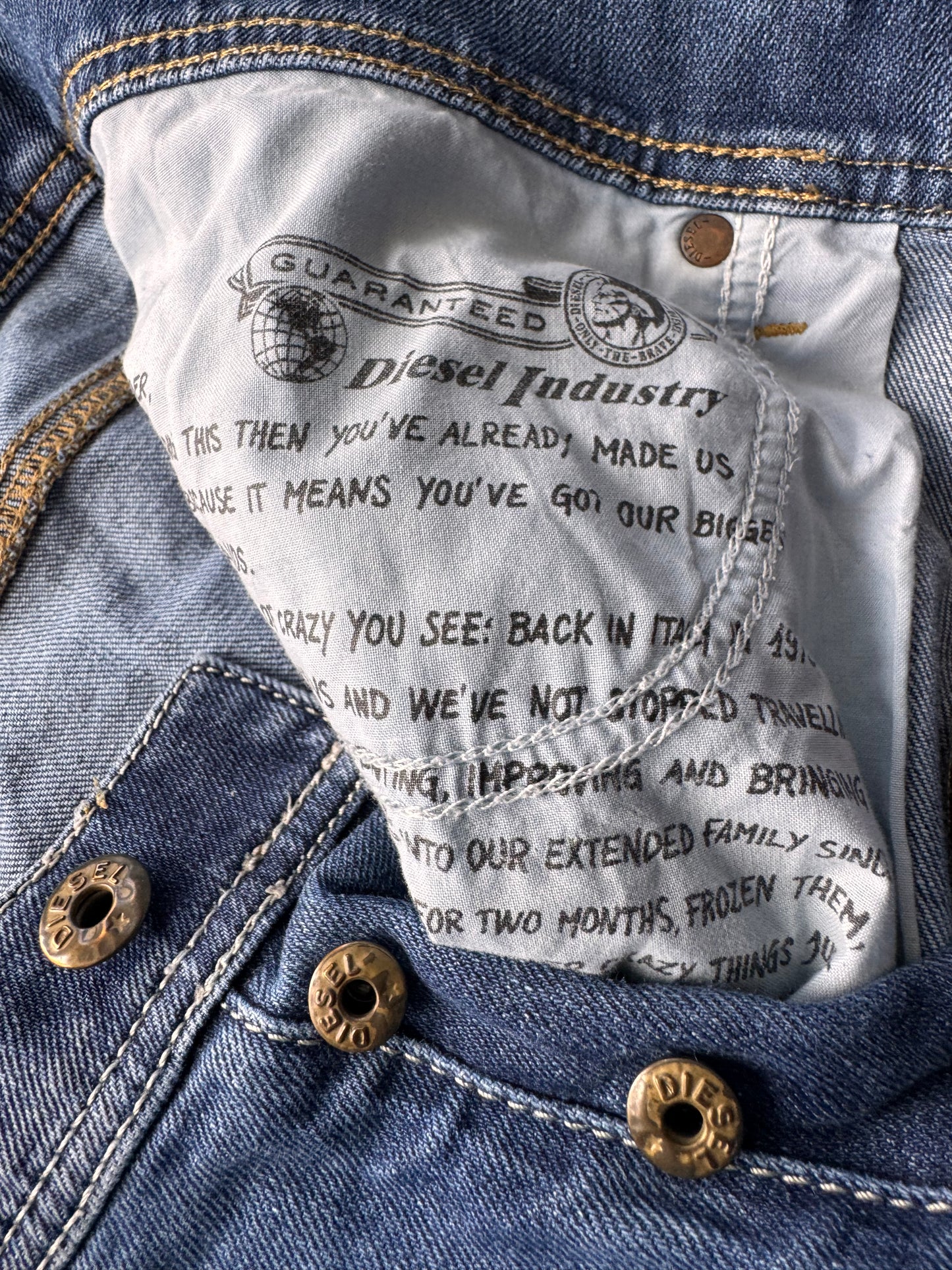Diesel TEPPHAR мъжки дънки W33/L30 – slim carrot, distressed denim