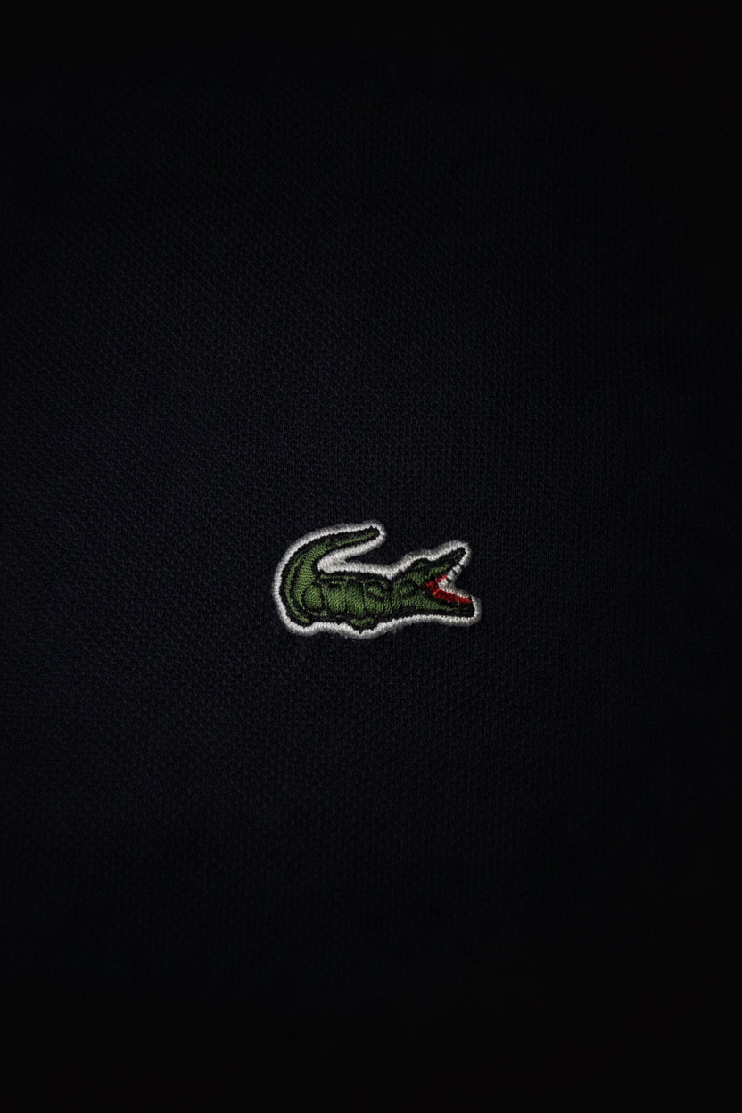 Lacoste Мъжко Черно Поло — 100% Памук