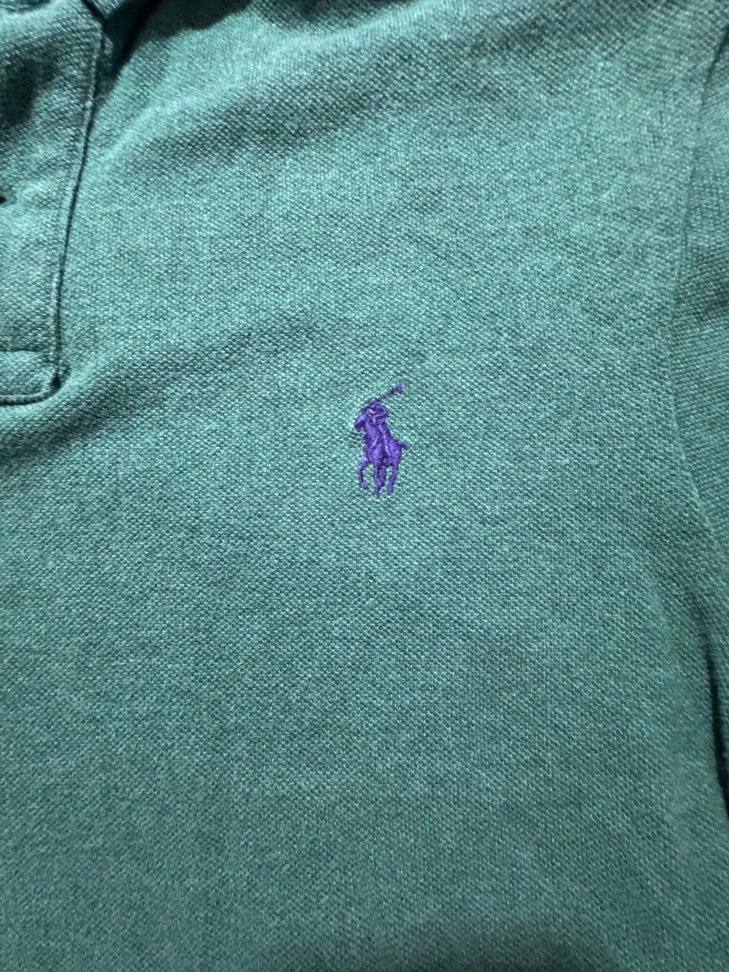 Polo Ralph Lauren Зелено Поло Размер M Slim Fit