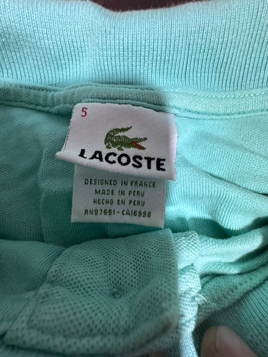 Lacoste поло тениска Размер 5 (L) Мента 100% памук