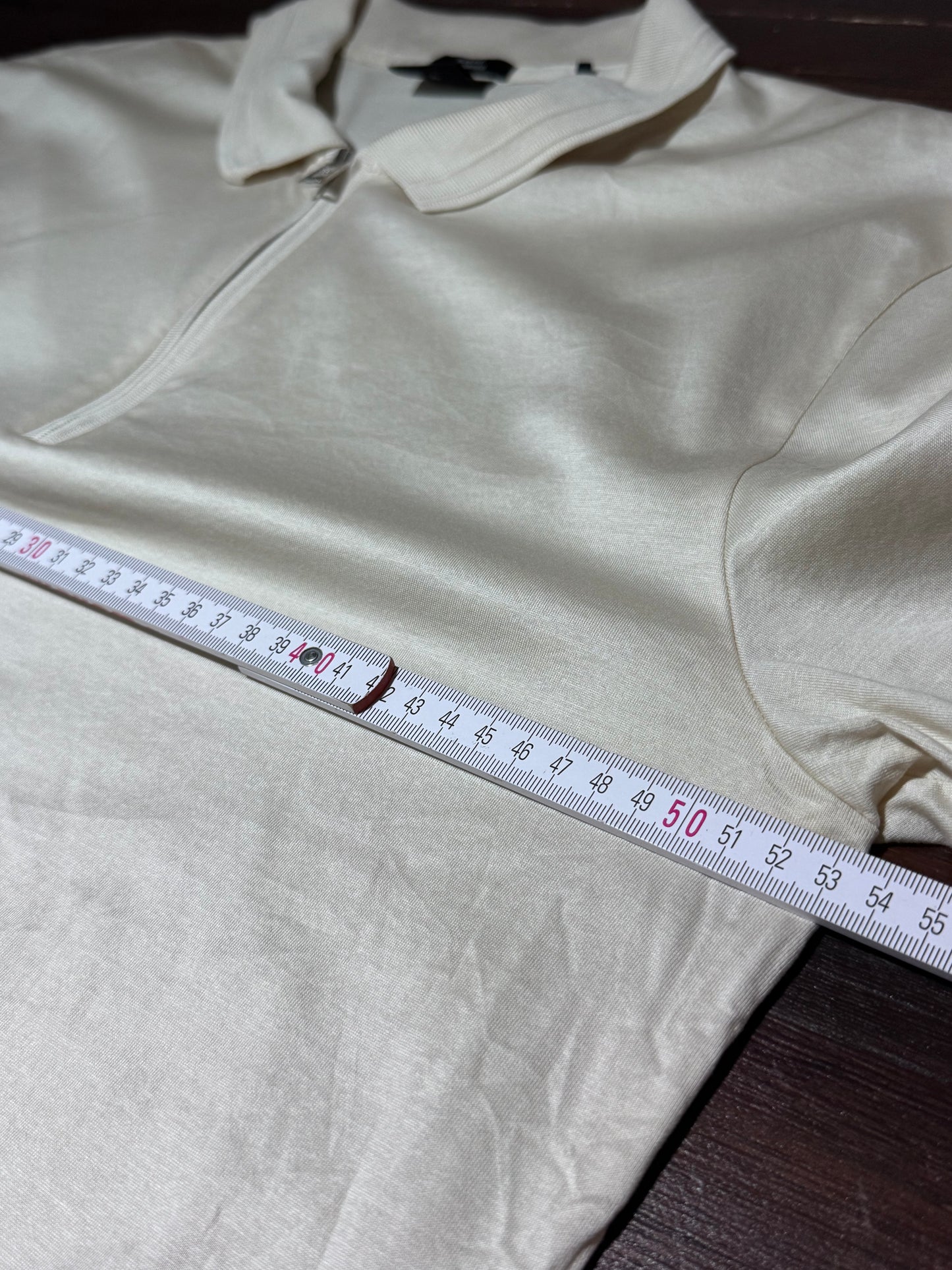Hugo Boss Бежово Поло XL Slim Fit — Мъжка Риза с Цип