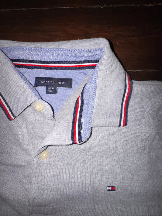 Tommy Hilfiger Мъжка поло тениска – Светлосив меланж, XS