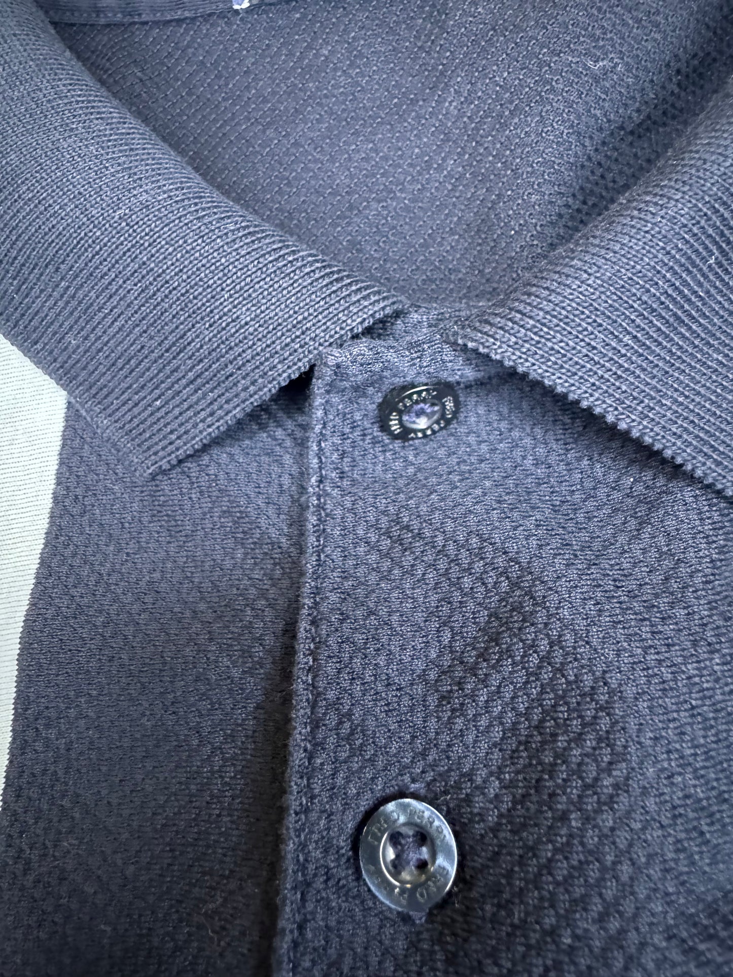 Fred Perry Vertical Stripe Polo XL Navy Pique