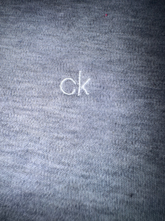 Calvin Klein Slim Fit поло тениска M Сиво-меланж