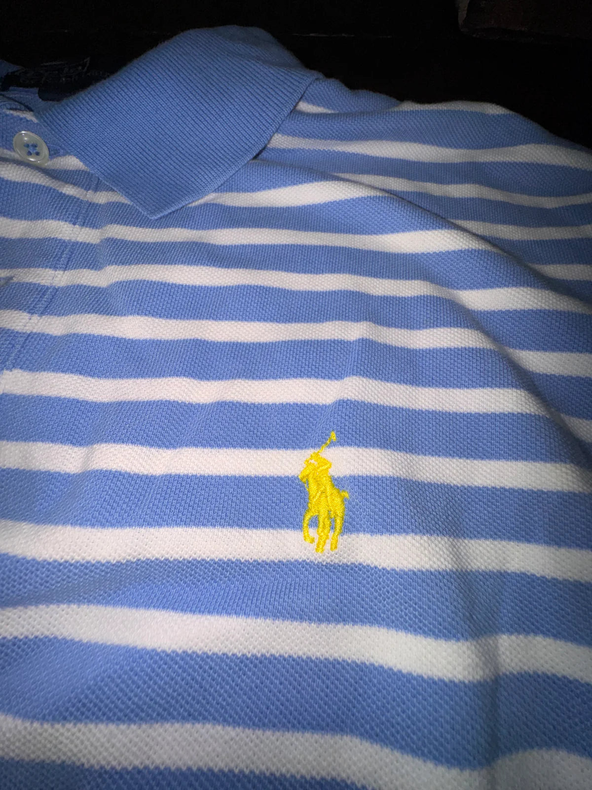 Polo by Ralph Lauren Мъжка поло тениска – Синьо-бяло райе, L