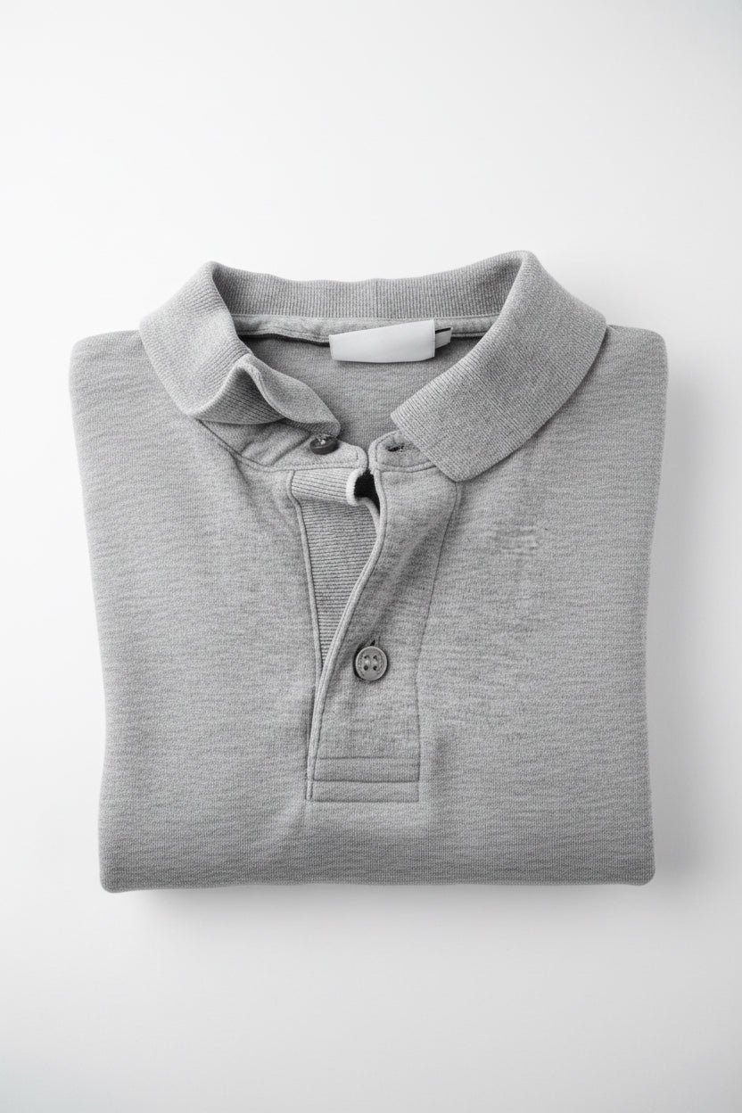 Calvin Klein Slim Fit поло тениска M Сиво-меланж