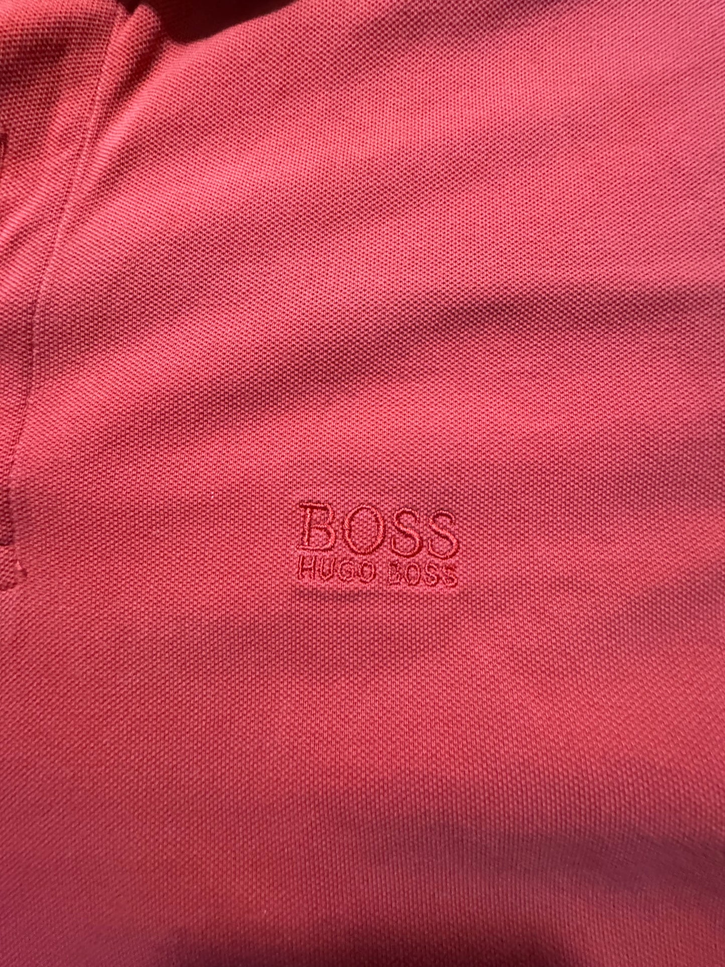 BOSS Hugo Boss Червено Поло Размер L