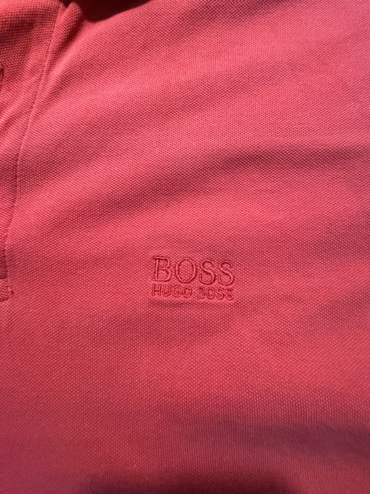 BOSS Hugo Boss Червено Поло Размер L
