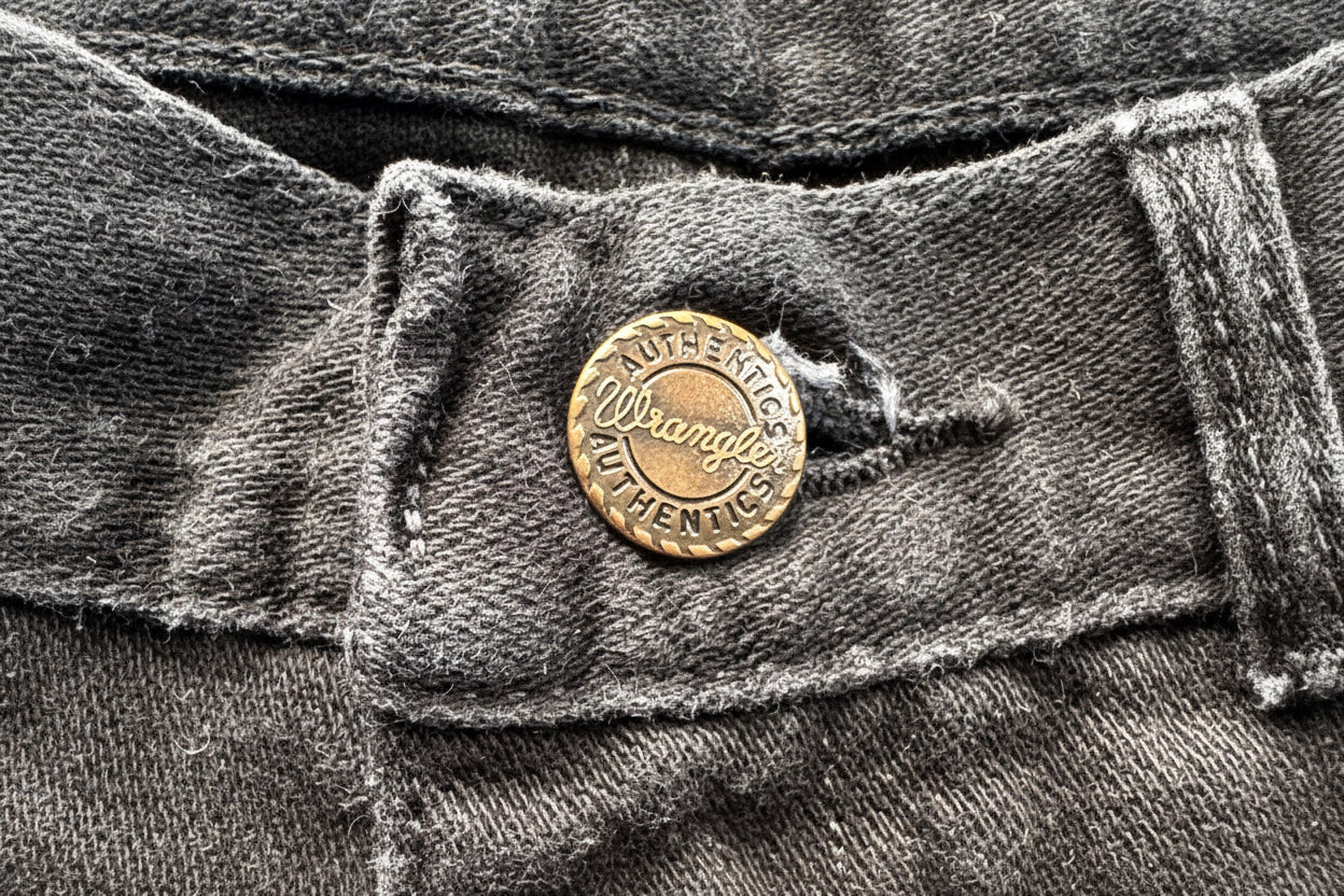 Wrangler Ohio мъжки дънки 34/30 – черни, 100% памук