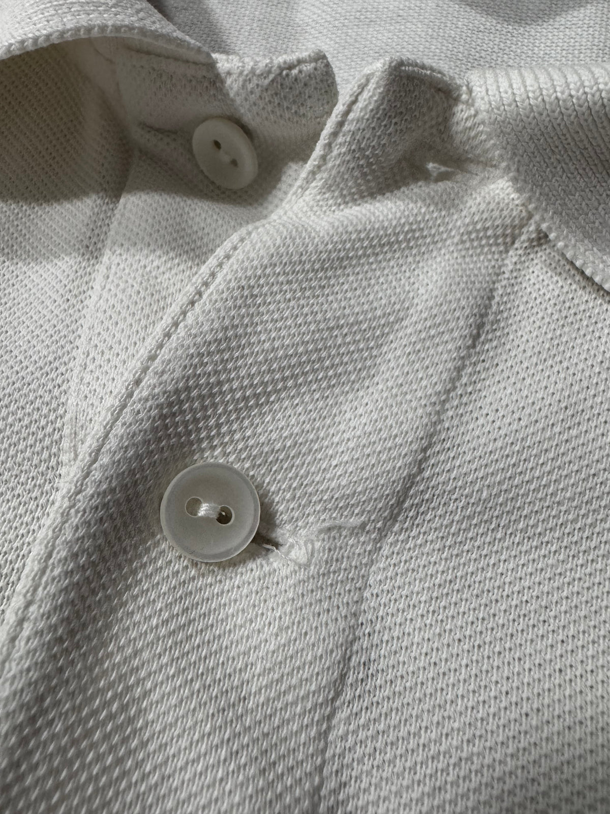 Vintage Lacoste Chemise Бяло Поло — Made in France Колекционерско