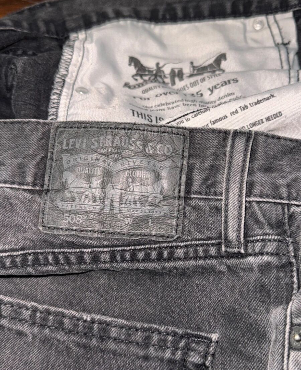 Levi’s 508 Мъжки дънки – Тъмен деним, Slim Tapered