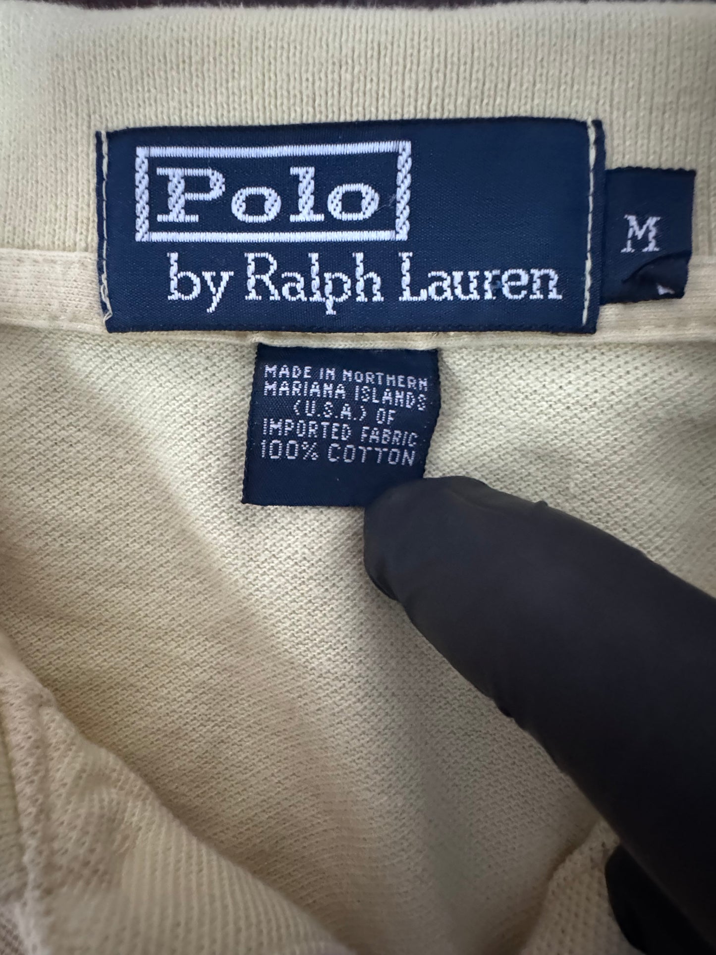 Polo by Ralph Lauren Жълто Поло M — Мъжка Риза 100% Памук