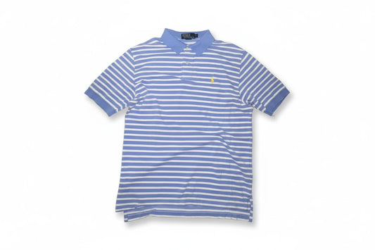 Polo by Ralph Lauren Мъжка поло тениска – Синьо-бяло райе, L