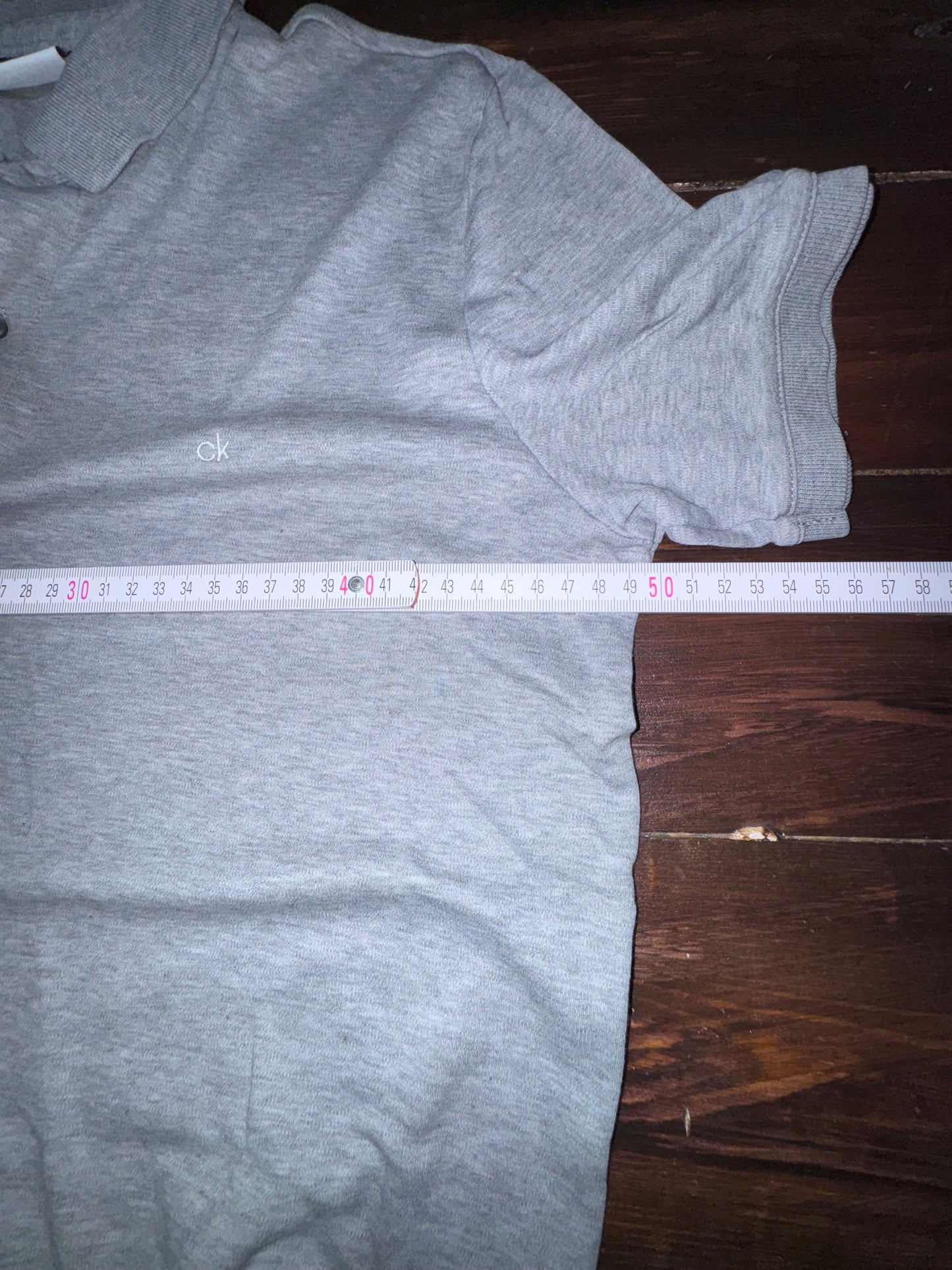 Calvin Klein Slim Fit поло тениска M Сиво-меланж