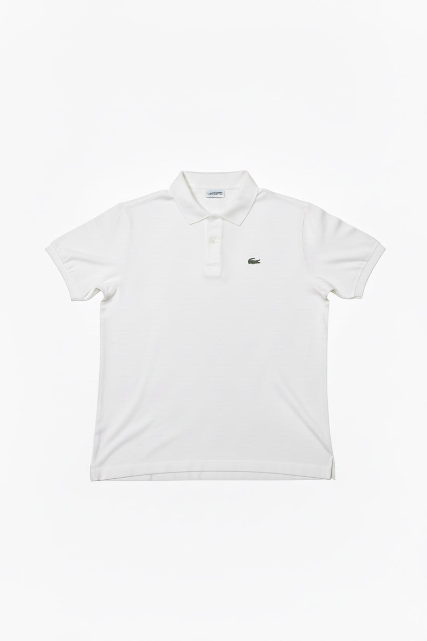 Vintage Lacoste Chemise Бяло Поло — Made in France Колекционерско