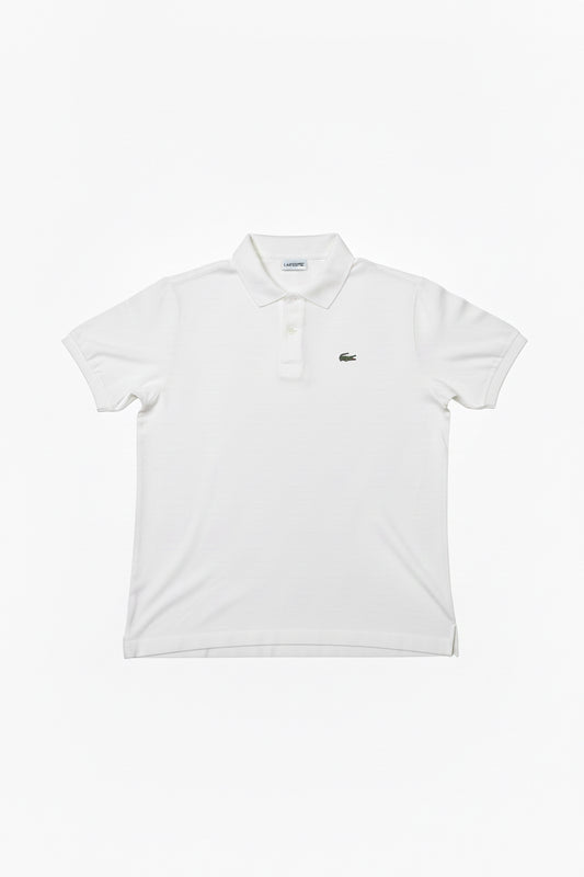 Vintage Lacoste Chemise Бяло Поло — Made in France Колекционерско